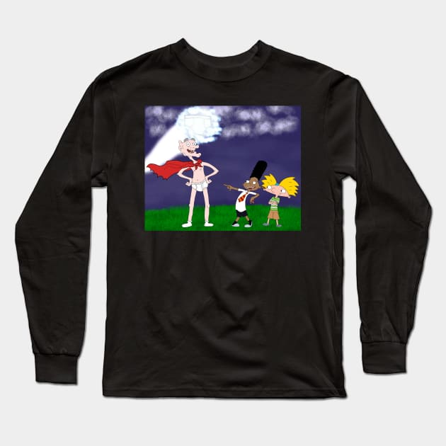 Captain Shortman Long Sleeve T-Shirt by Bridge_the_Ink